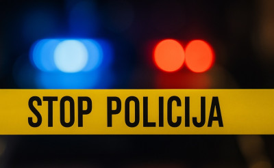 Stop Policija Ilustracija