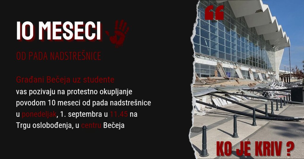 10 meseci 1 septembar 2025. Protest