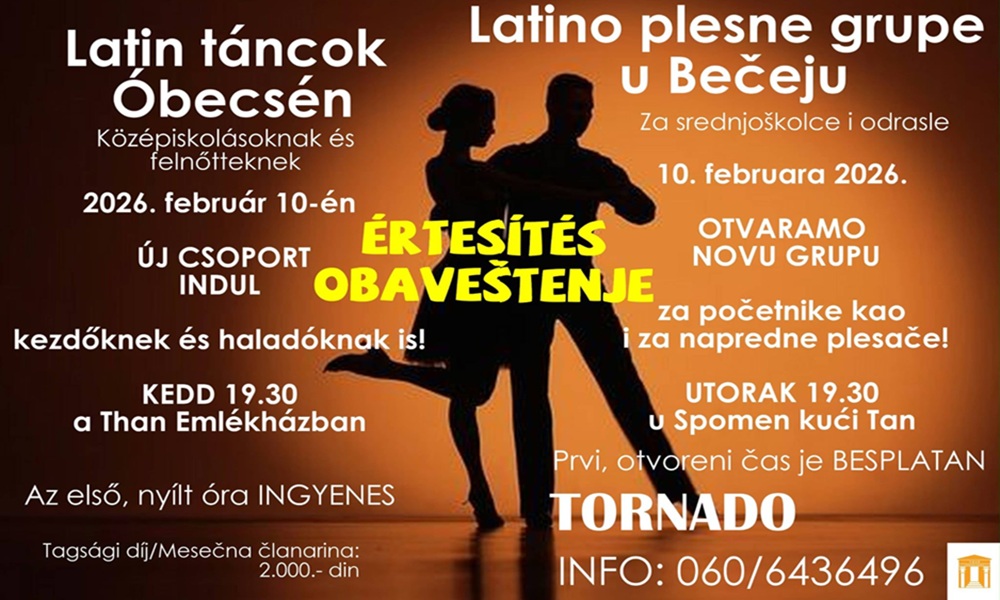 LatinoPlesniCasovi2026Becej