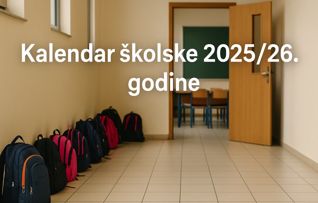 Kalendar Skolske 2025 2026 godine