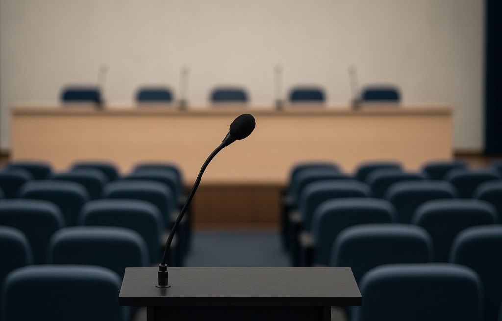 Konferencijska Sala Mikrofon Prazna