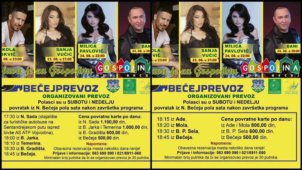 Becejprevoz Gospojina Prevoz 2025