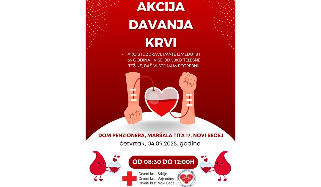 Davanje Krvi 4 septembar 2025 1