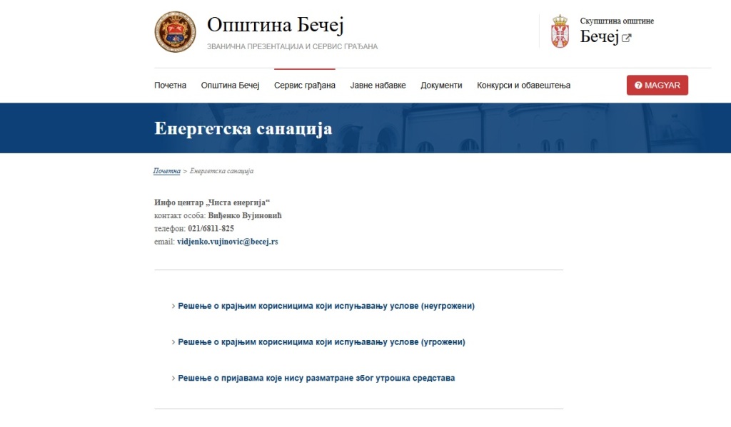 Energetska Sanacija 2025 Avgust
