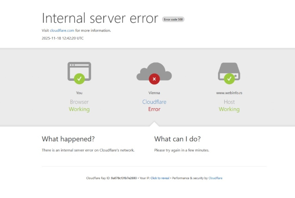 Server Error Webinfo