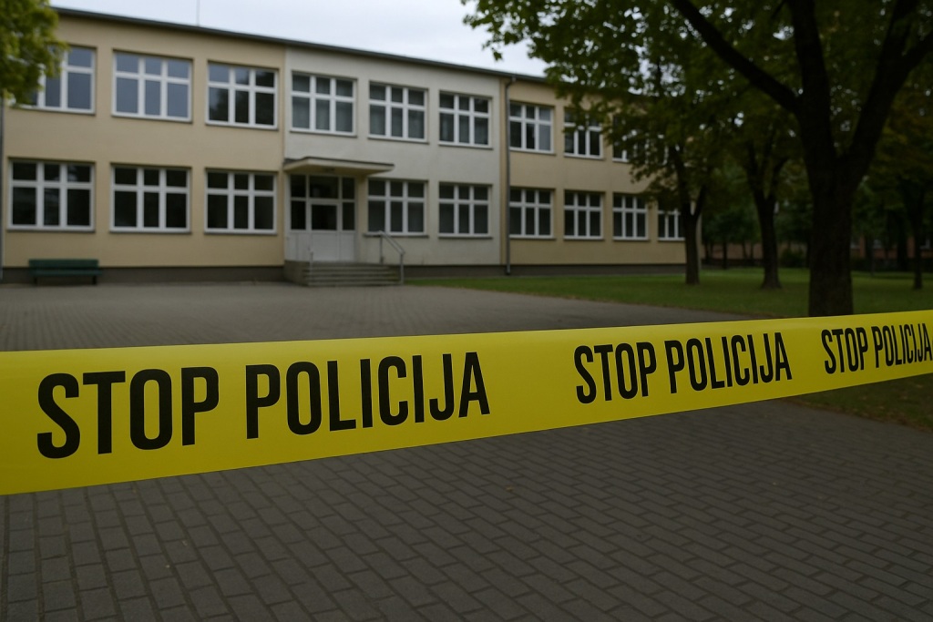 Stop Policija Ilustracija