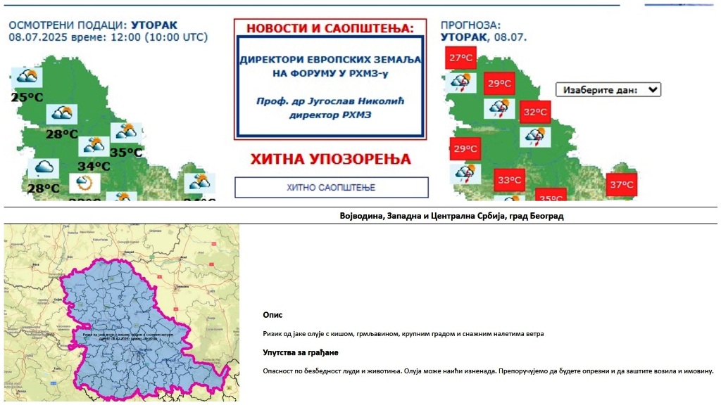Upozorenje 8 Jul